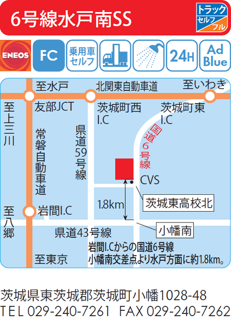 6号線水戸南SS