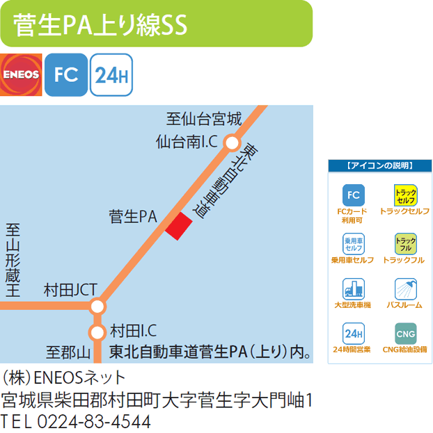 菅生PA上り線SS