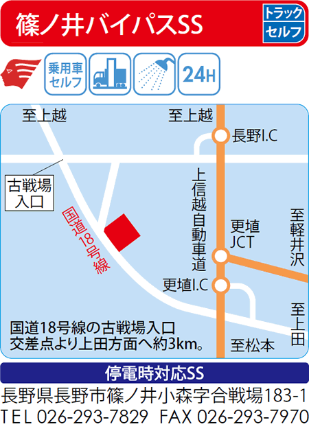 篠ノ井バイパスSS