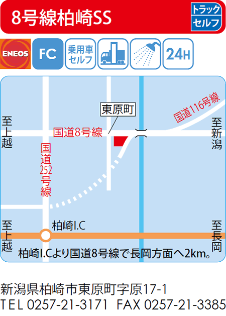 8号線柏崎SS