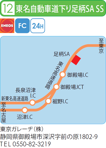 東名自動車道下り足柄SA SS