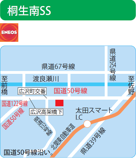桐生南SS（丹羽石油）