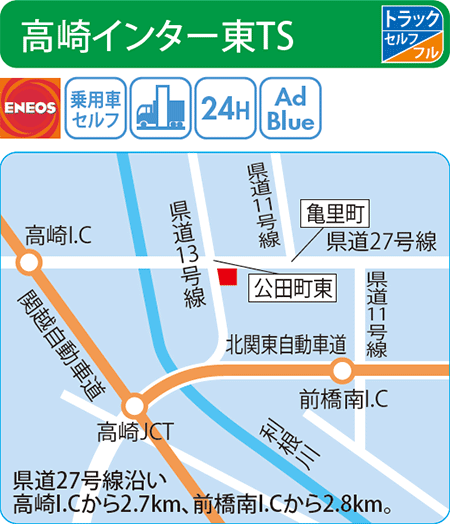 高崎インター東TS（ENEOSウイング）