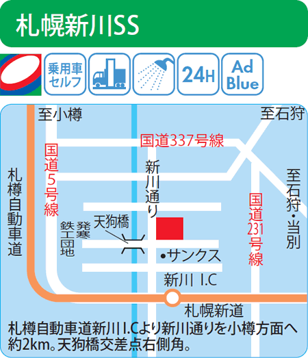 札幌新川SS（キタセキ）