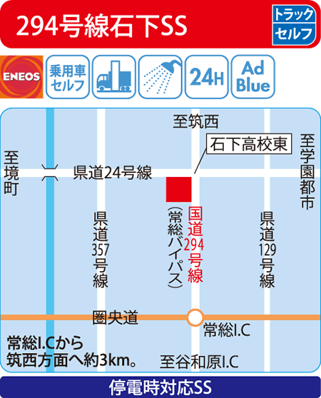 太陽鉱油 公式サイト 店舗案内 茨城県 294号線石下ss